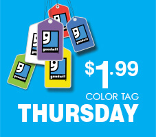 Weekly $1.99 Thursday Color Tag Sale